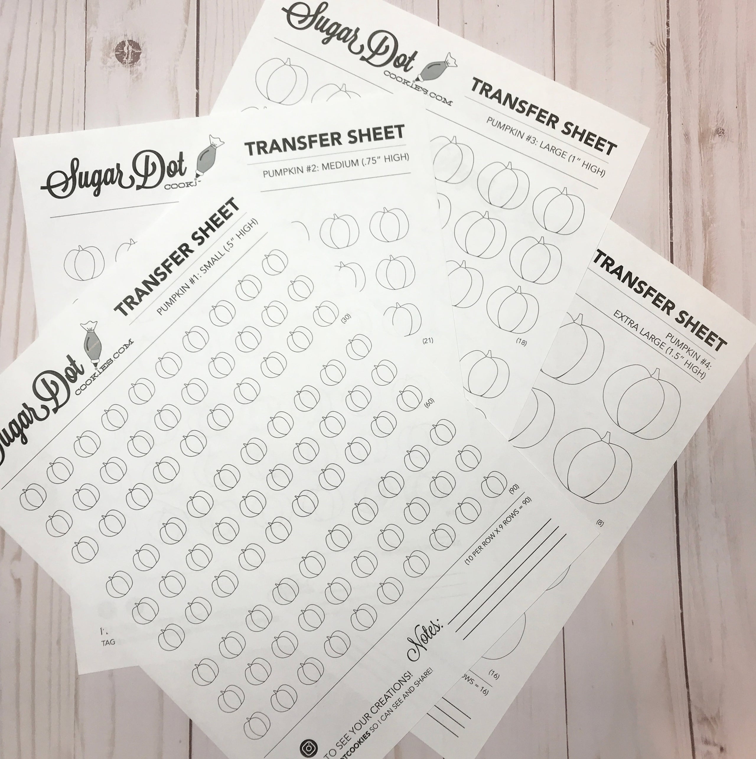 Template Transfer Sheets to Make Royal Icing Transfers - Leaves