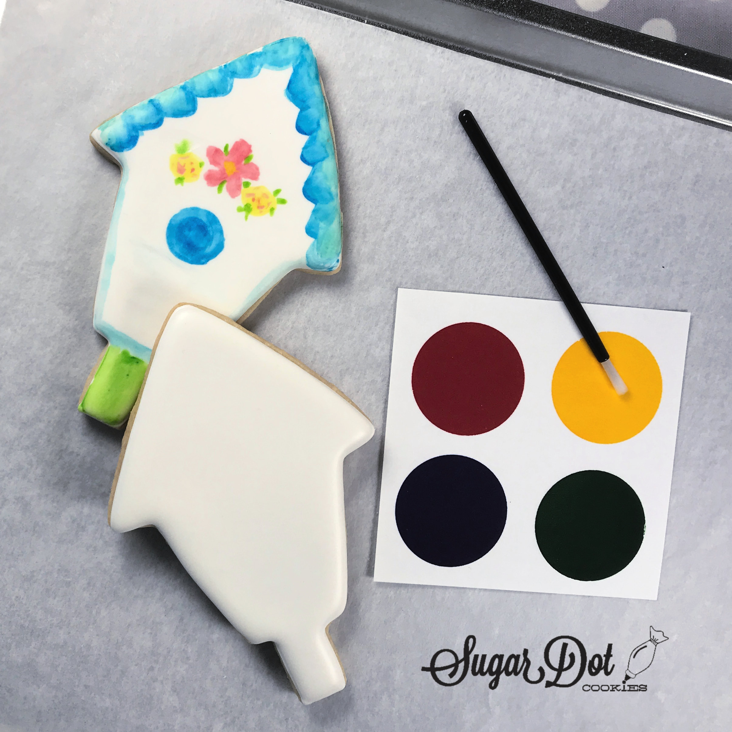 Corianne's Small Duo Paint Pallet with Lid - cookie decorating supply for  pick up in Frederick, Maryland or shipping.